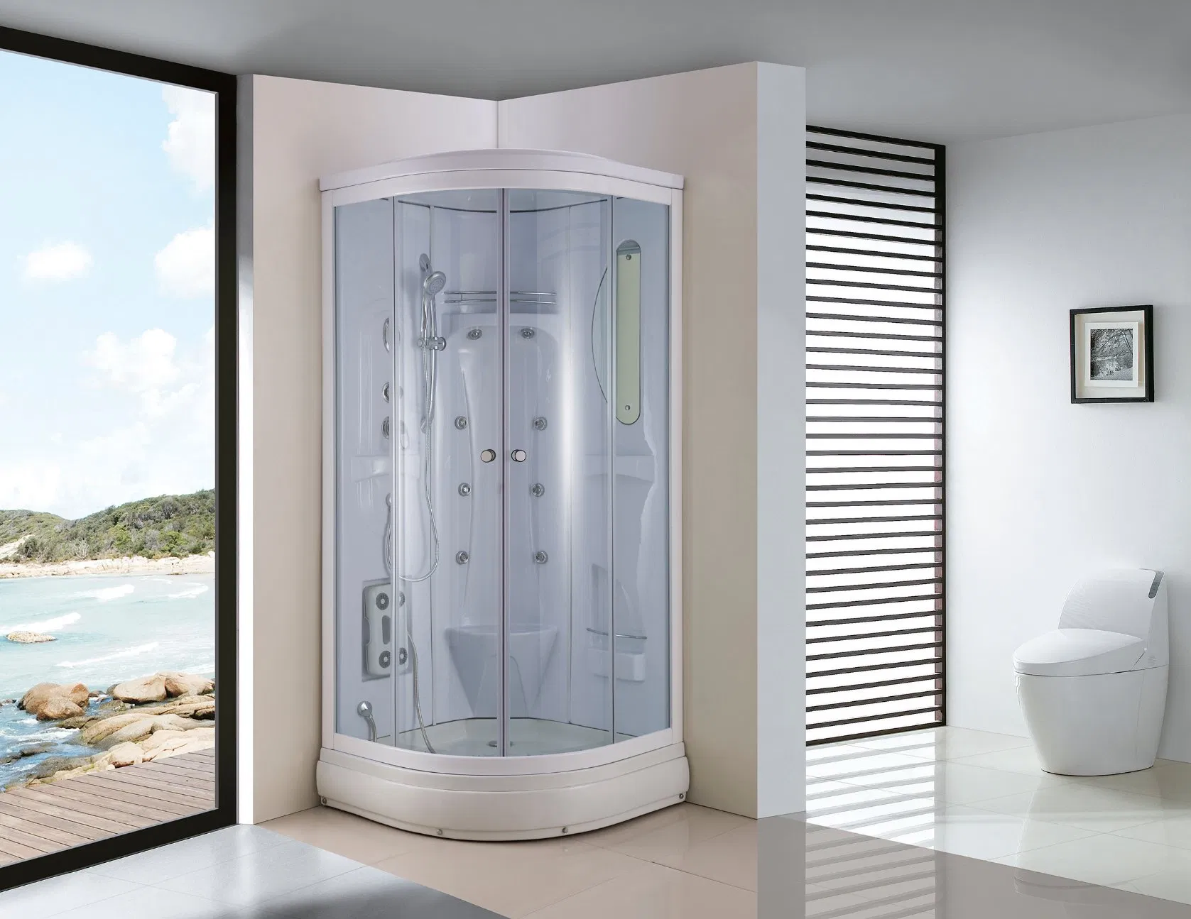 Square Frosted Glass Enclosure Shower (TL-8810)