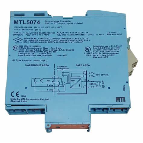 Mtl5074 Temperature Converter Safety Module