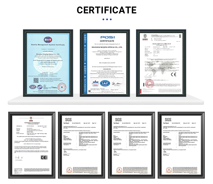 Danyang Factory Price Hot Selling High Quality Lenses Rx Freeform Lenses 1.56 1.60 1.67 Progressive Ophthalmic Eyeglasses Optical Lenses