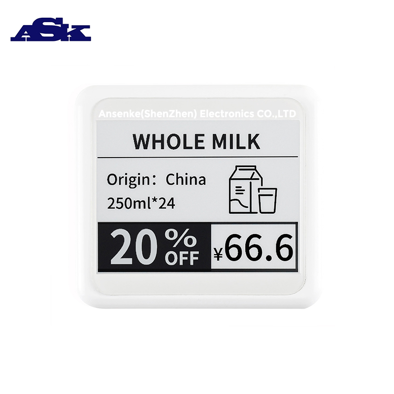 4.2-Inch High-Resolution NFC E-Ink ESL Tag - Wireless Electronic Shelf Label Solution with WiFi & Multi-Language Support