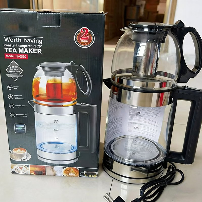 Электрический стеклянный чайник с LED-подсветкой