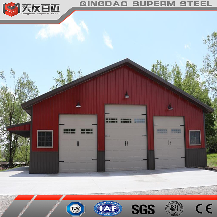 Prefab Industrial Shed Warehouse Building Construction Prefabricated House Trusses Pole Barns