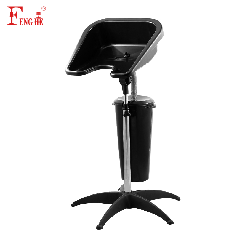 Portable Hair Salon Shampoo Adjustable Height with Drain