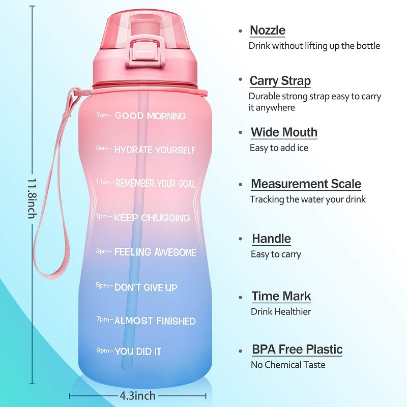 Sports Bottles Plastic Sublimation Flask Wholesale Customized Glass Motivational for Cup Guangzhou Gradient Sport Water Bottle