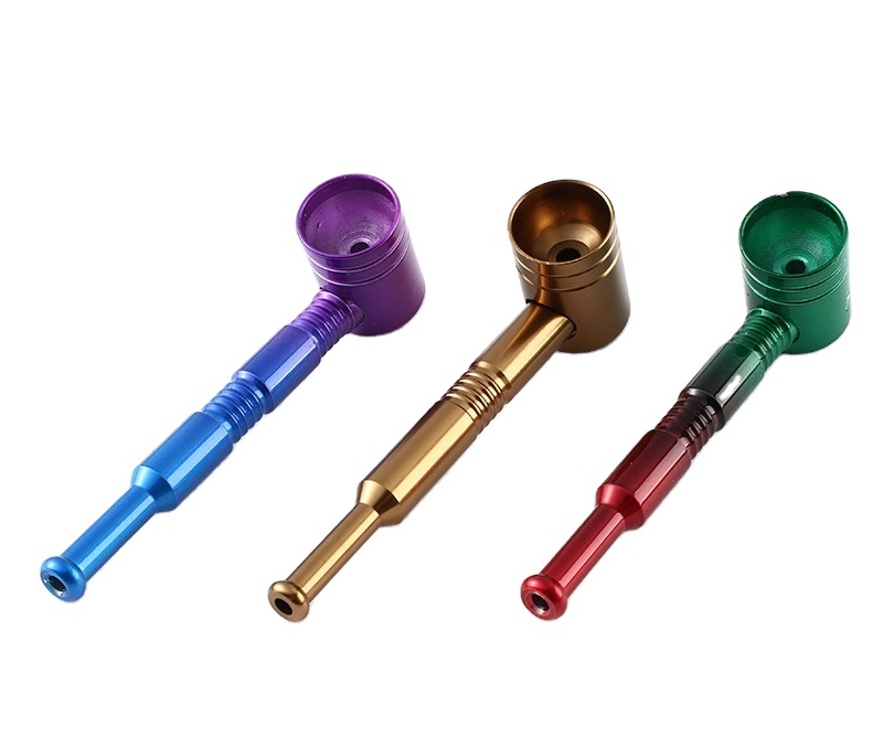 Smoke Pipe Mini Metal Tobacco Cigarette Filter Dry Herb Hand Smoking Pipe