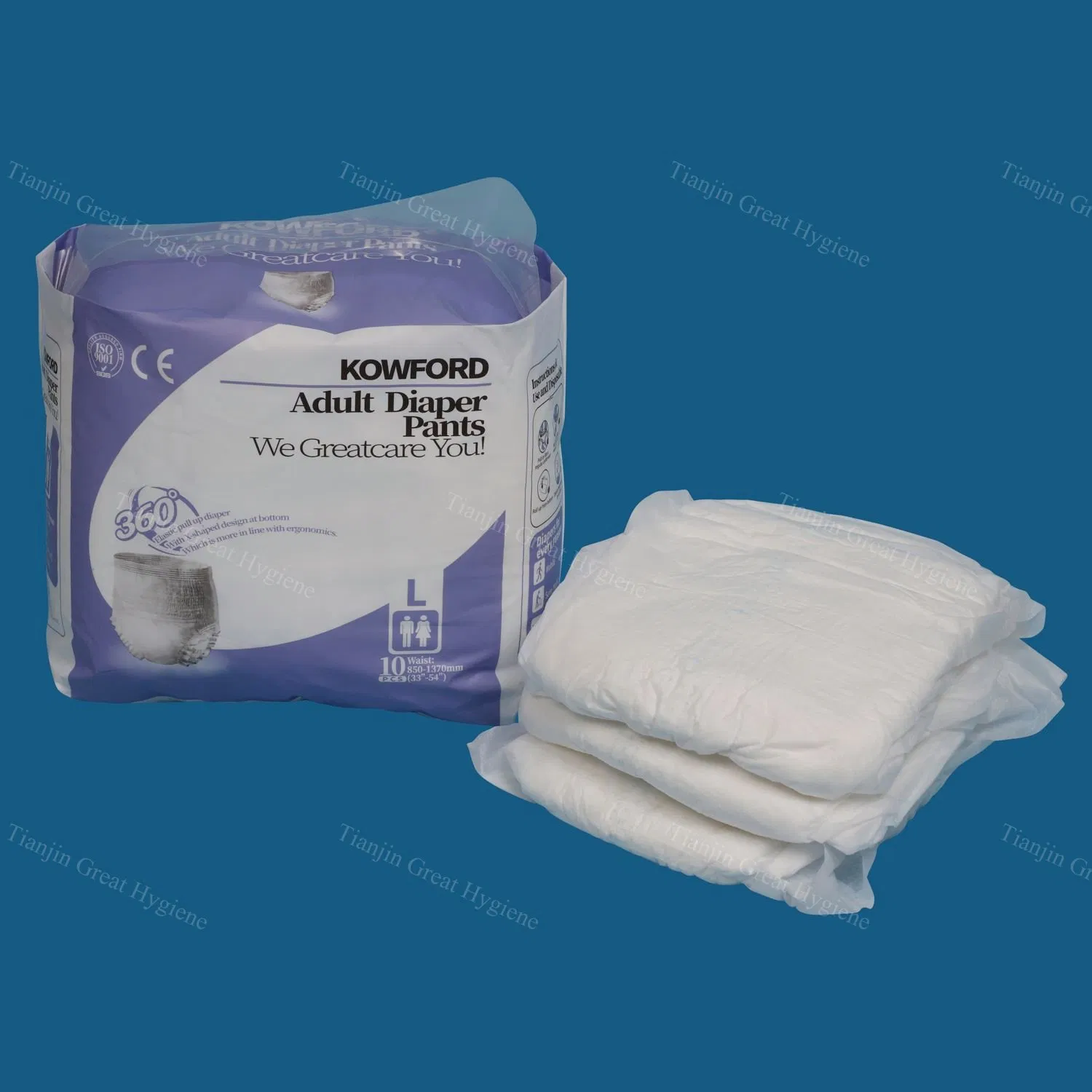 Disposable Overnight Soft Breathable Heavy Absorbency Adult Diaper Pants Post-Surgery Incontinence Underwear