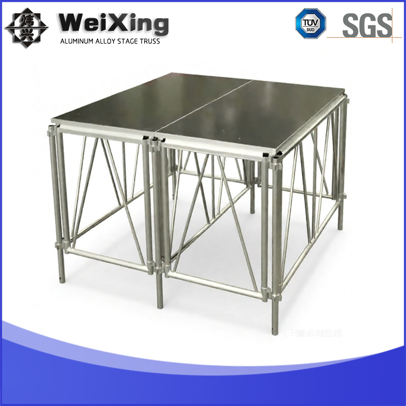Portable Modular Outdoor Aluminum Wedding Stage Truss Adjustable Height Portable DJ Catwalk Event Stage Platform Factory Price