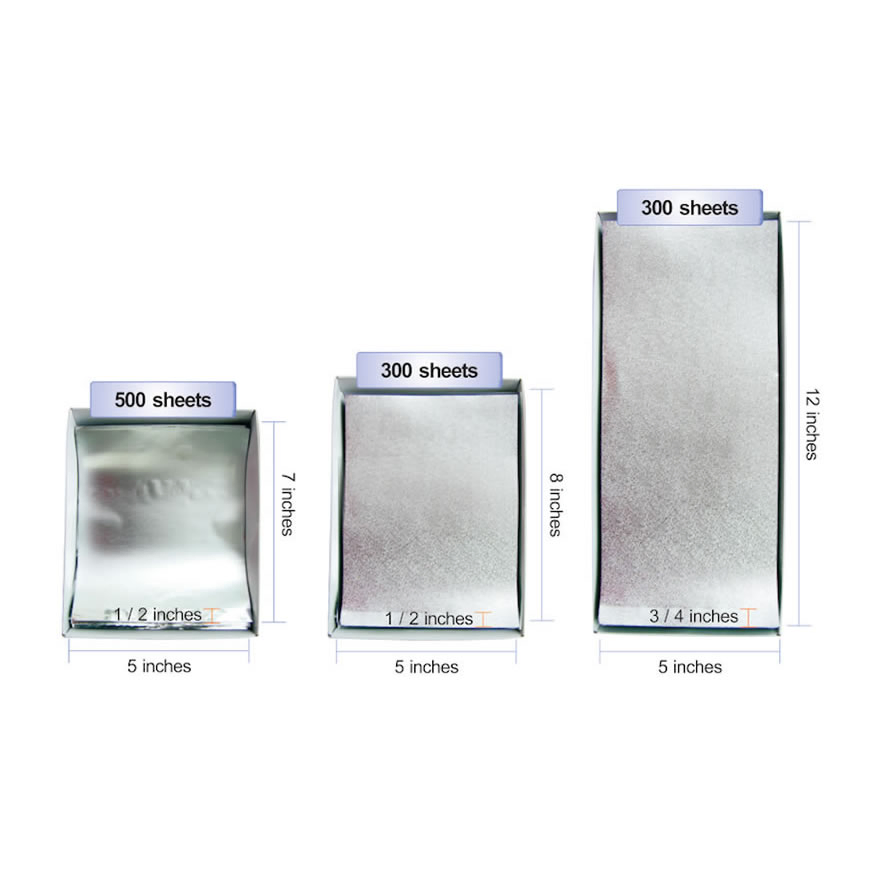 Тисненая фольга для волос с загнутым краем