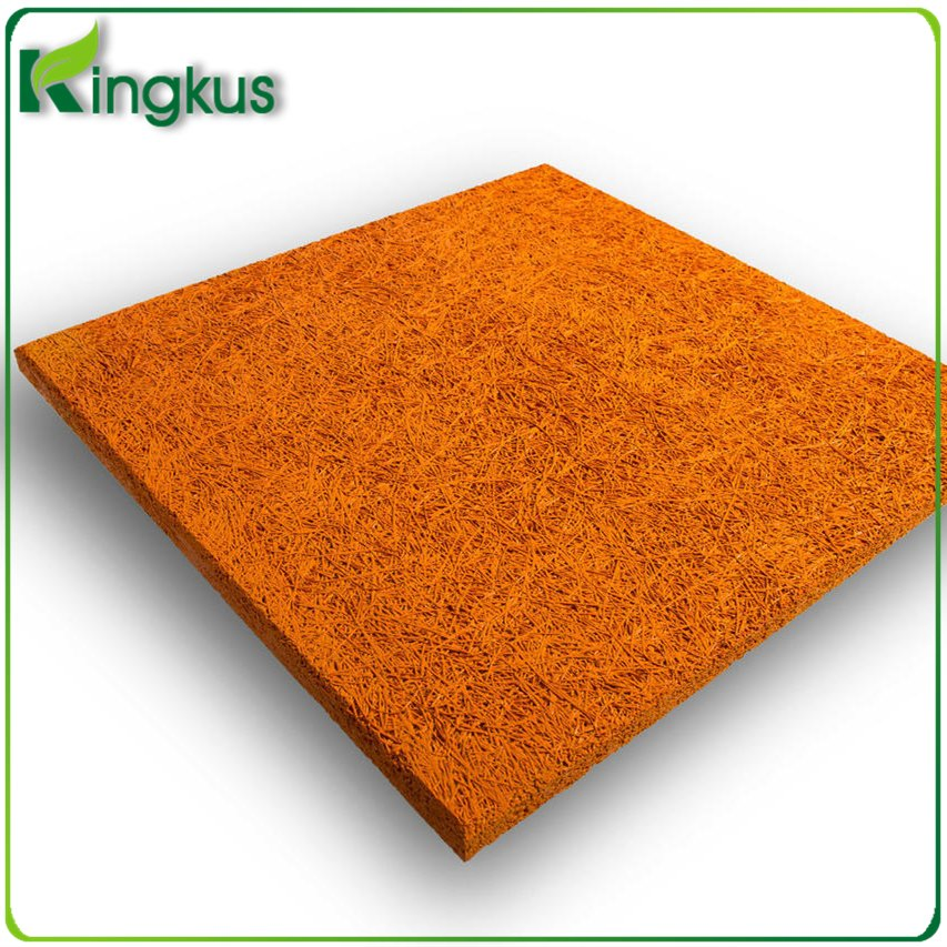 Painted Natural Pure Wood Wool Acoustic Panel