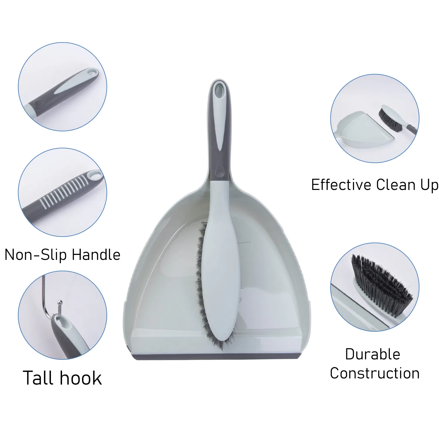 Portable Cleaning Brush and Dustpan Set for Desktop Kitchen Bedroom
