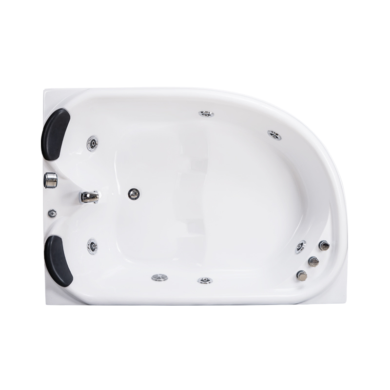 Угловая акриловая ванна с гидромассажем