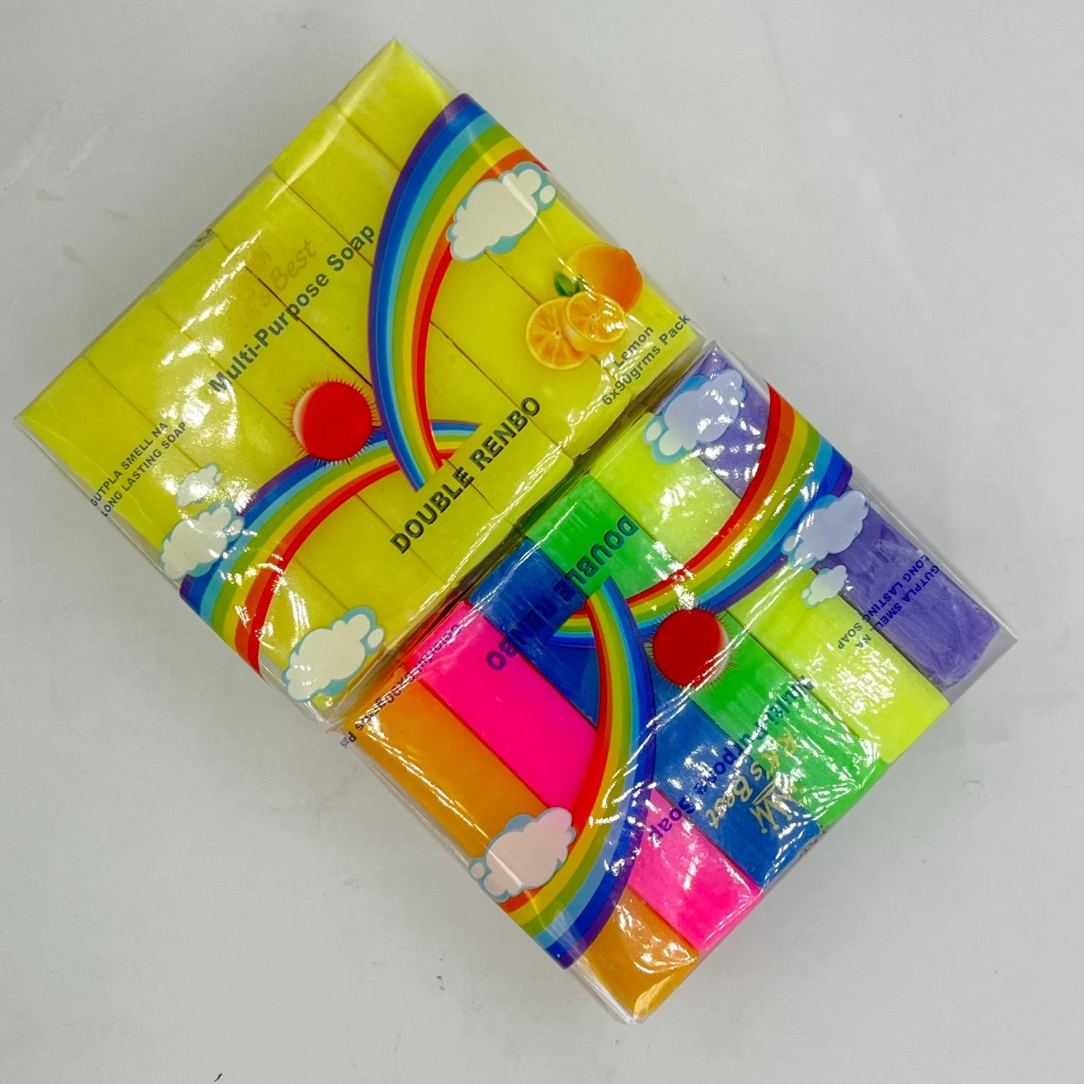 Customized Multi Color Washing Soap Bar Bulk Mixed Pack Factory Supply OEM Brand