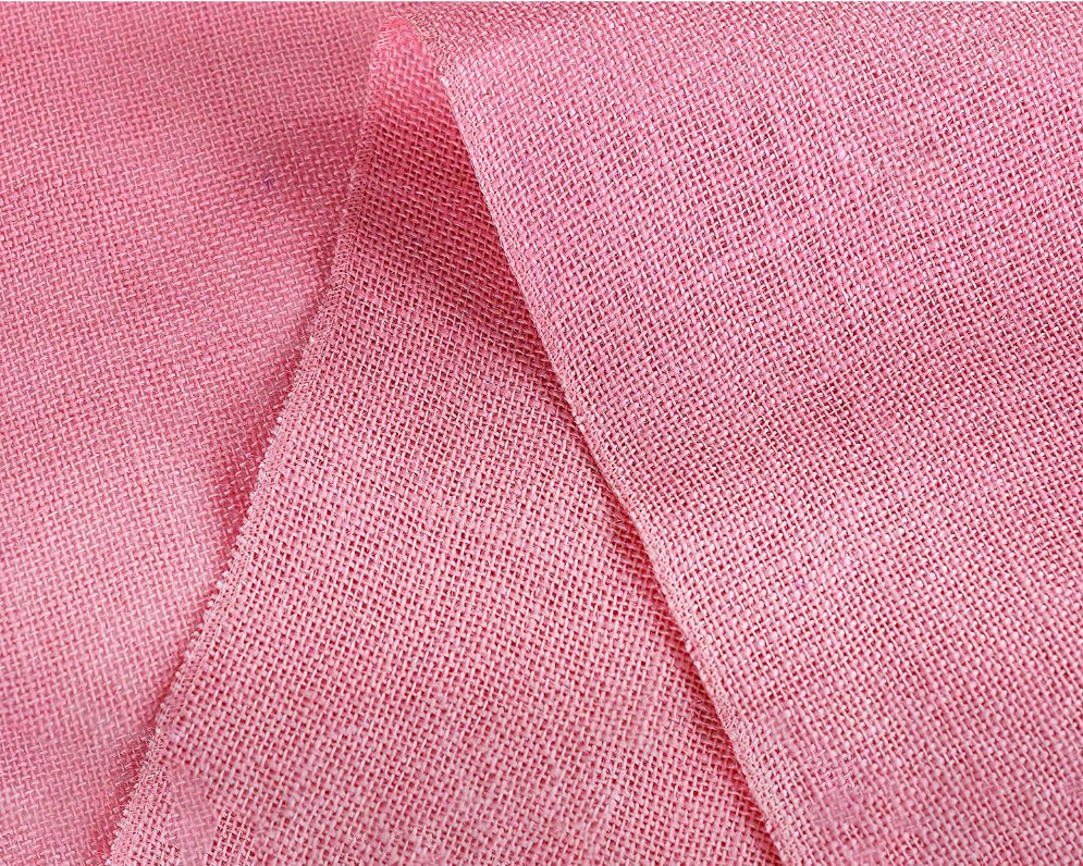 Coloured Woven Natural Fiber Burlap Table Runner