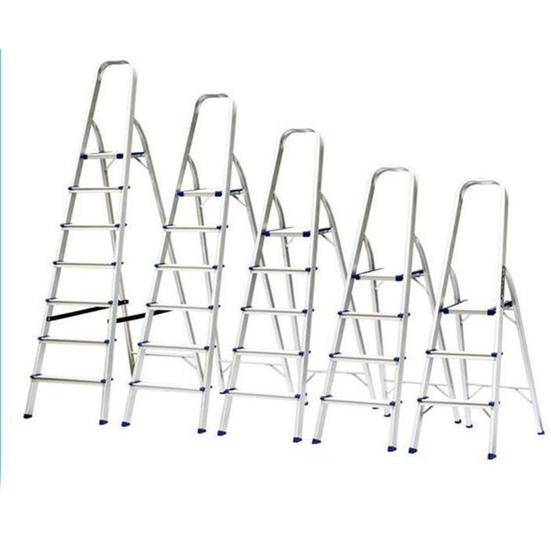 Household Ladder Folding Home Aluminum Ladder 2-10 Steps Thick Aluminum Ladder