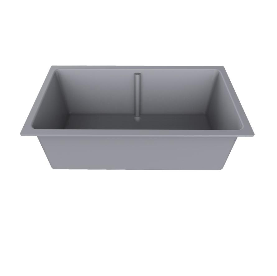 Polypropylene Laboratory Sink in White Finish Eyewash Shower