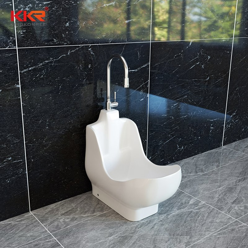 Custom Muslim Wudu Basin Double Level Wash Sink for Mosque Islamic Foot Ablution Design with Pedestal Stand and Accessories