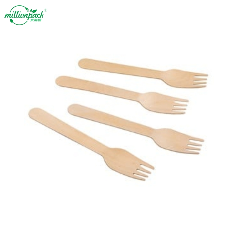 Mini 3-Inch Sustainable Wooden Forks for Environmentally Conscious Businesses