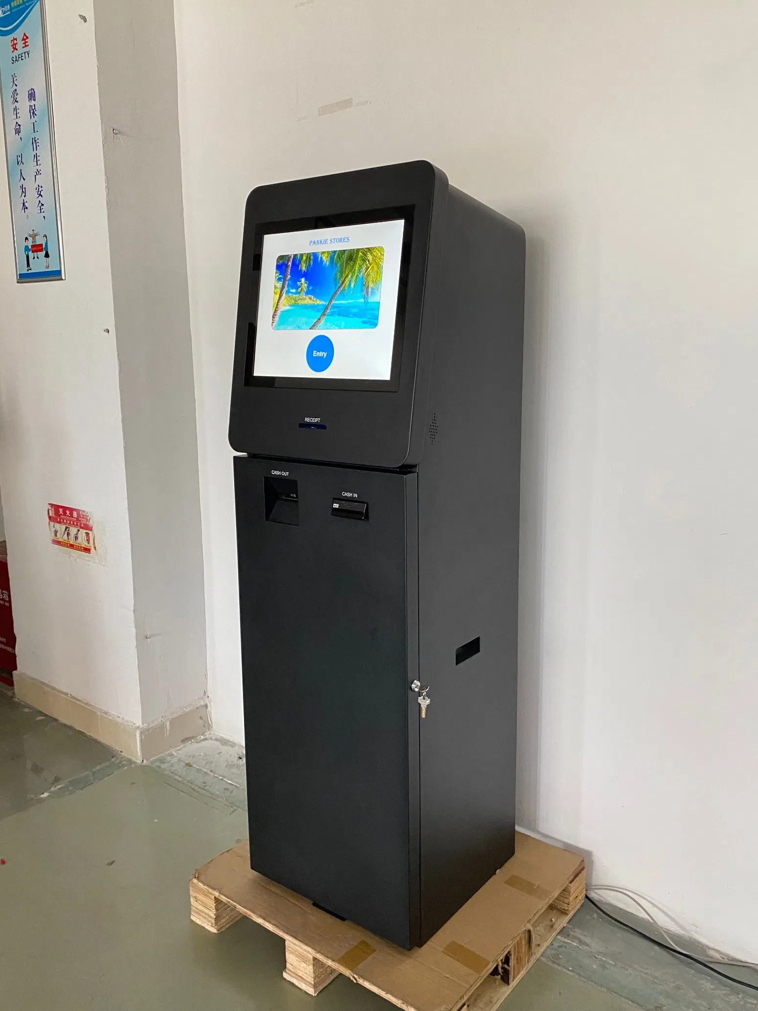 Self Service Kiosk Banknote Deposit Bill Kiosk Acceptor Cash Financial Service Payment Currency Exchange Machine