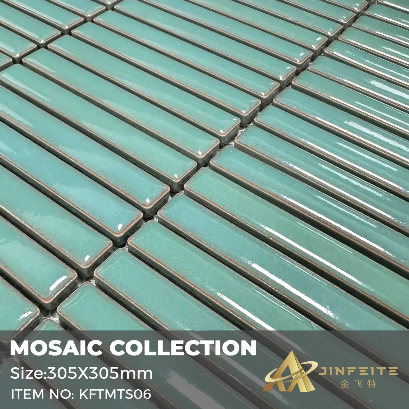 3D Crystal Glossy Surface Durable Luxury Mosaic for Bathroom Wall Decor