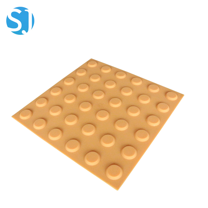 Self Adhesive PVC Tactile Paving Tile Easy Install Tgsi Detectable Warning Indicator for Pedestrian Safety