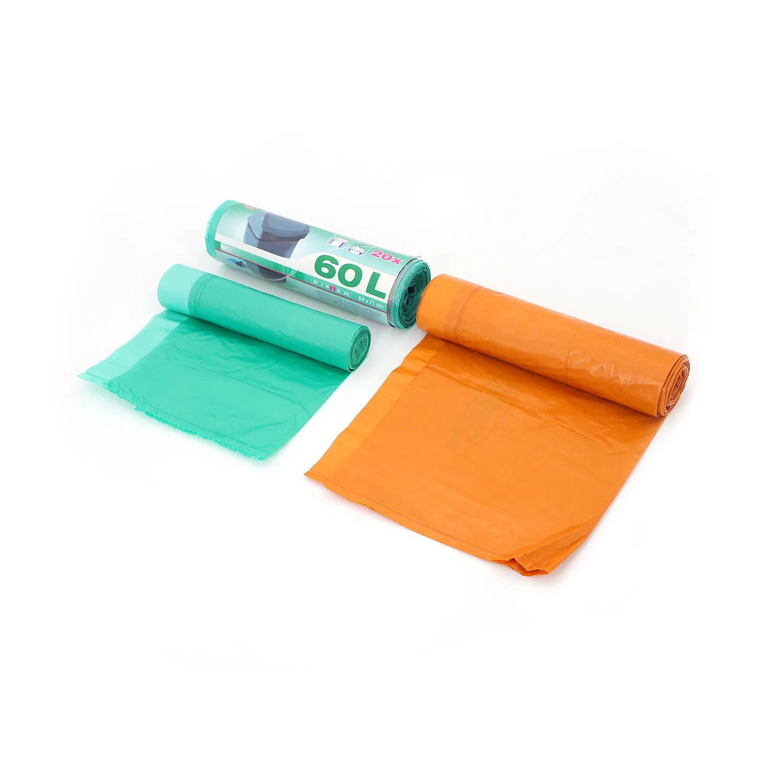 HDPE LDPE PE PLA Biodegradable Roll 13 33 42 50 55 56 65 Gallon Big Large Heavy Black Plastic Household Industrial Construction Waste Rubbish Trash Garbage Bag