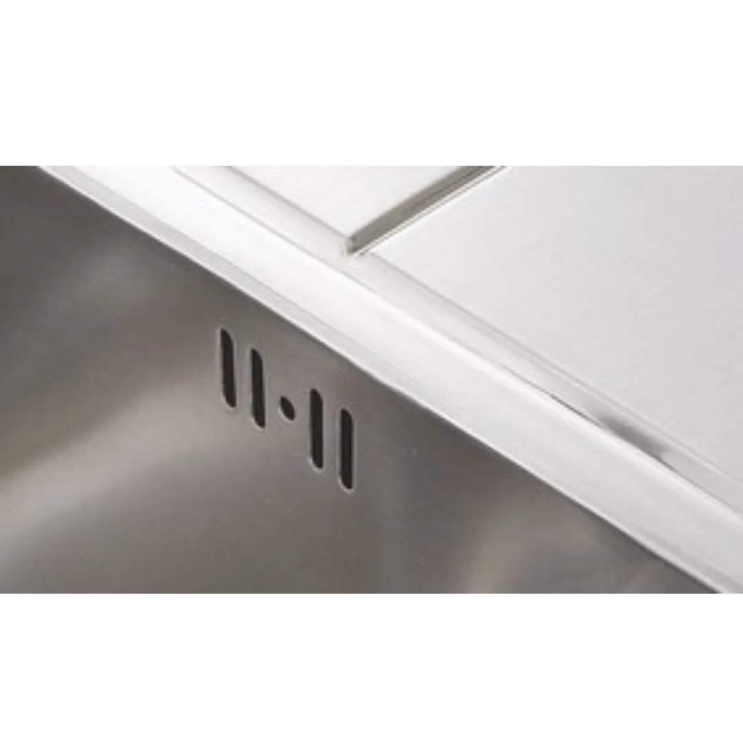 Stylish Double Bowl Round Satin/Matt Kitchen Sink in Premium Stainless Steel Design with CE and ISO9001, 14001 (BL-831)