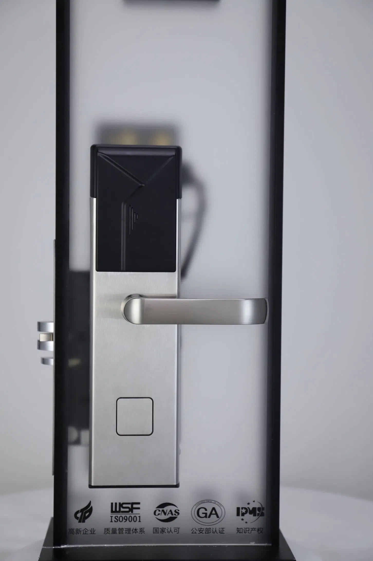 IC Card Key Antitheft Electronic Door Handle Locks for Hotel Guest Room