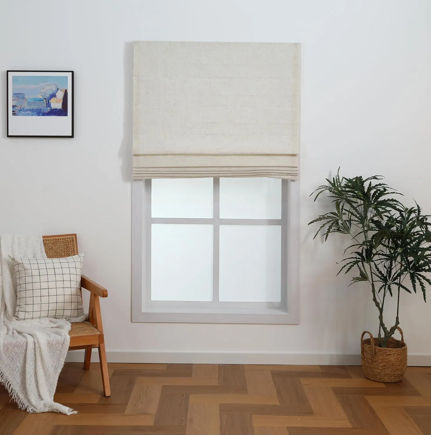Roman Shades Day Night Window Roman Blinds Blackout Automatic Blinds Electric