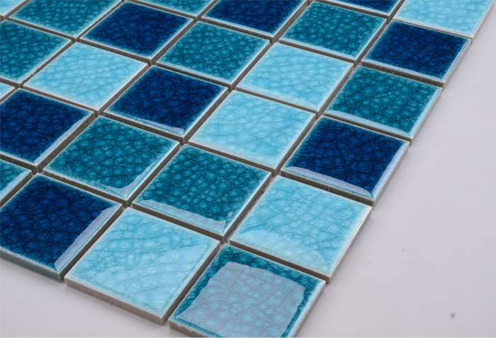 Керамическая мозаика для бассейна и интерьера Mix Blue
