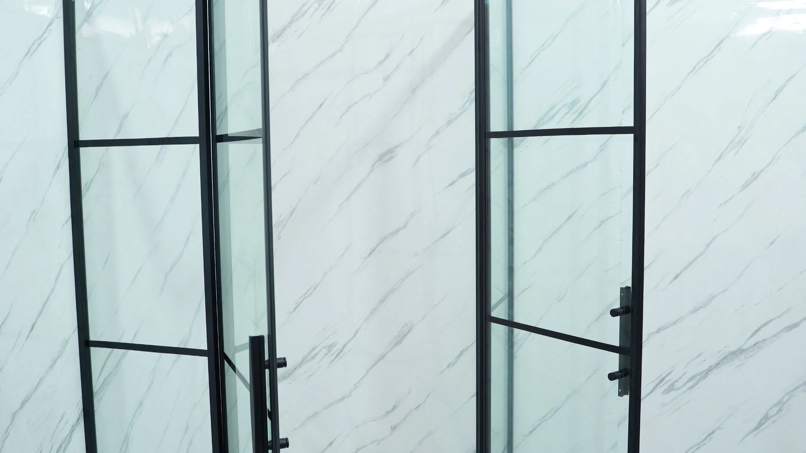 120*80cm Square 5/6/8mm Tempered Bathroom Sliding Hinger Open Door Cabin Room Shower with Low Tray