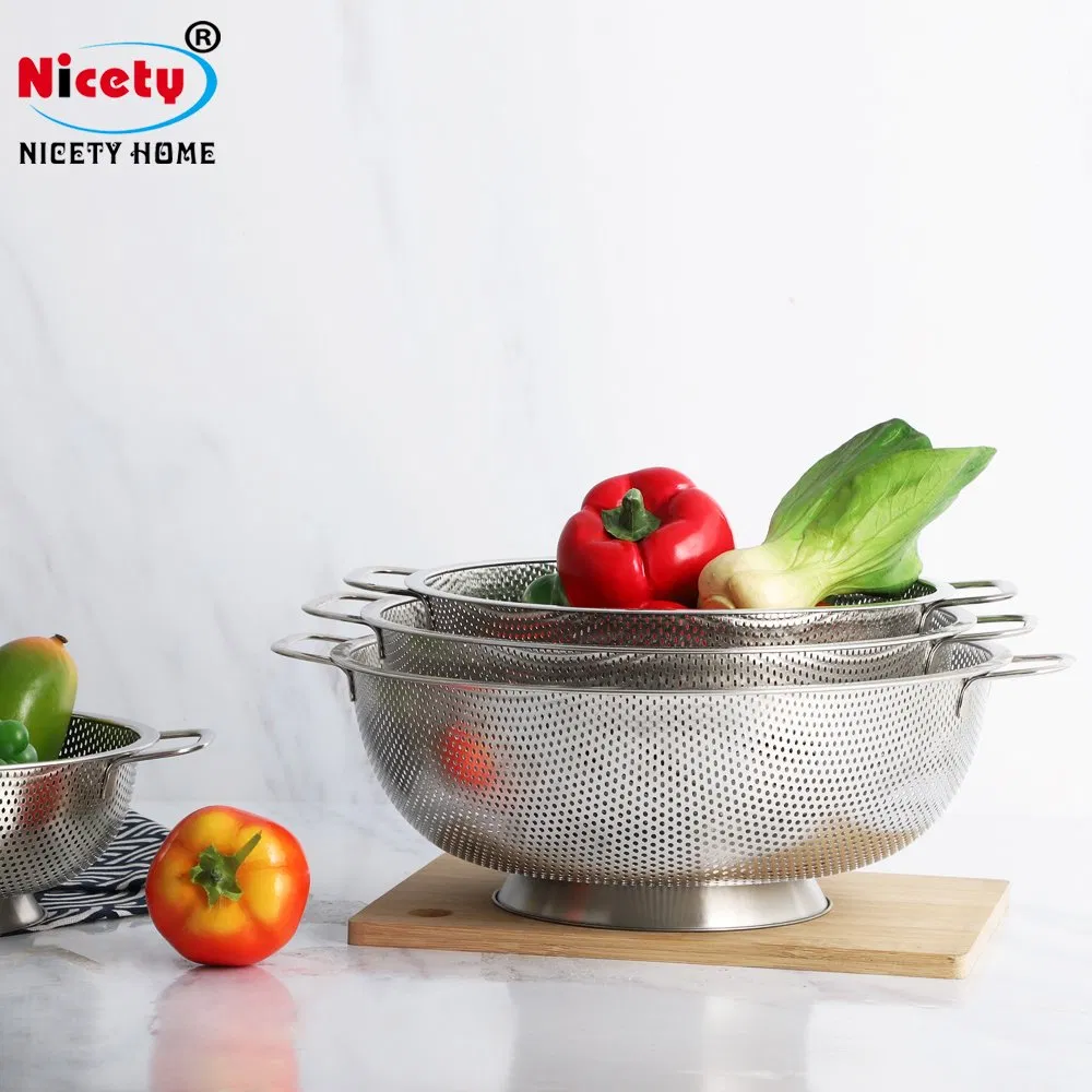 Customizable Explainable Stainless Steel Vegetable Basket Fruit Basket Drain Basket