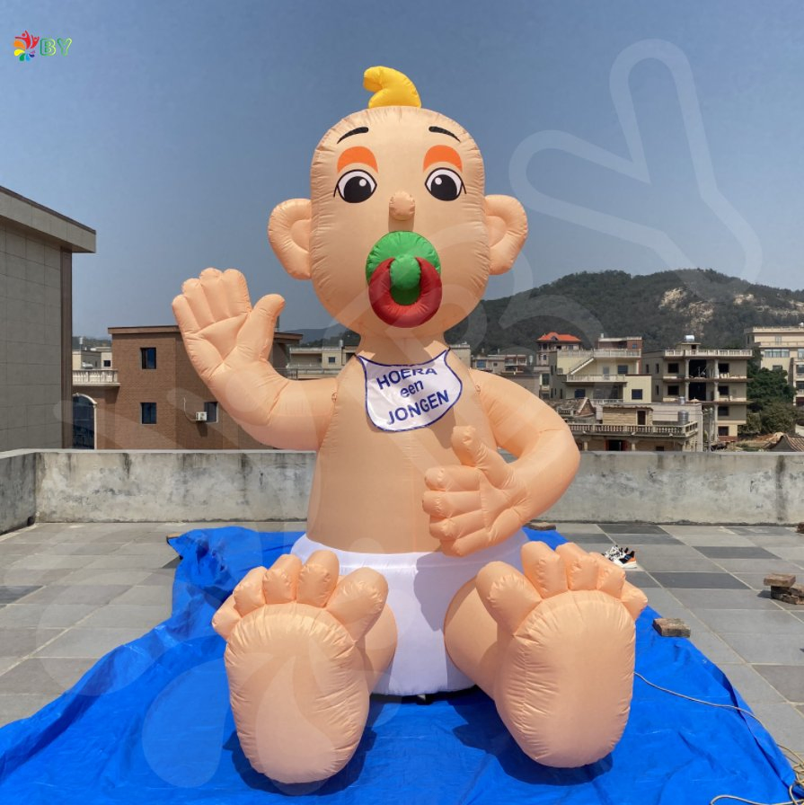 Outdoor Decoration Strong Inflatable Holland Baby Cartoon Balloon for Birthday Party
