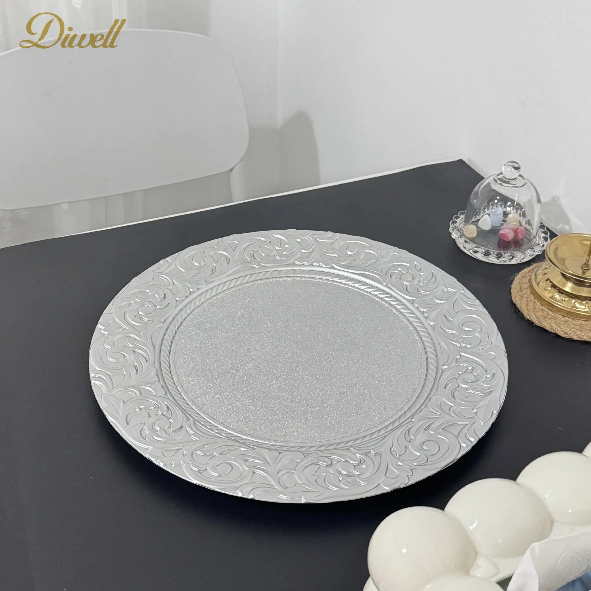 Wholesale 13 Inches Gold Charger Plates for Wedding Event