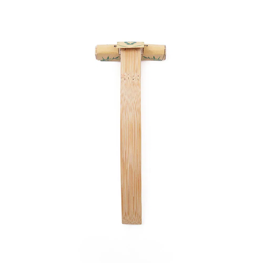 Natural Eco-Friendly Bamboo Razors with Sharp, Biodegradable Blades, Suitable for Hotel Amenities.