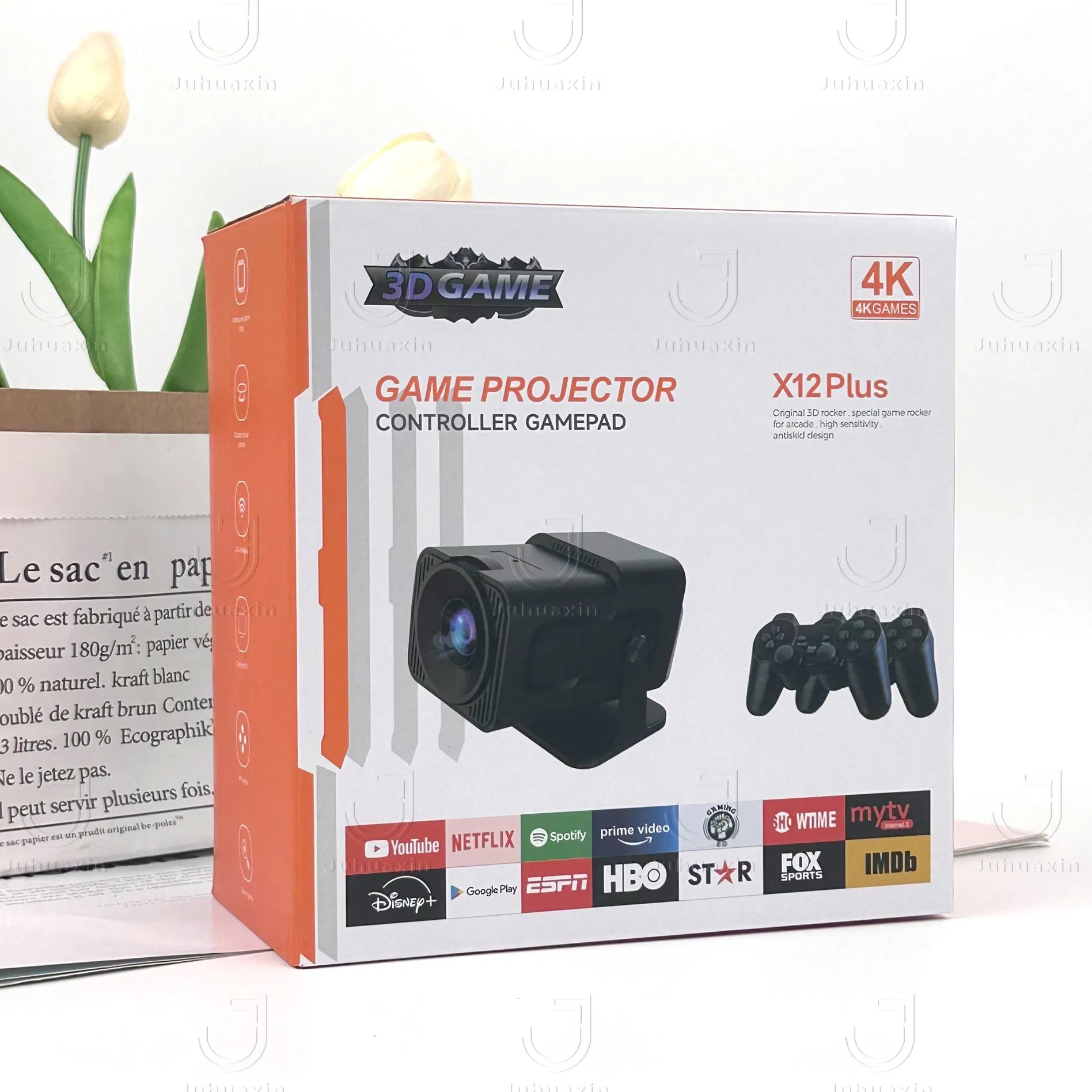 2025 Wholesale Price OEM Christmas Gift Game Projector Multifunctional Smart Projection Portable Mini Version Game Projector for Entertainment