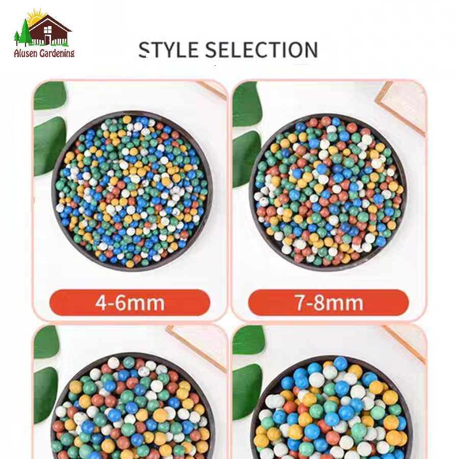 Colored Ceramic Granules for Flower Cultivation Paving Balls & Hydroponic Potted Bottom