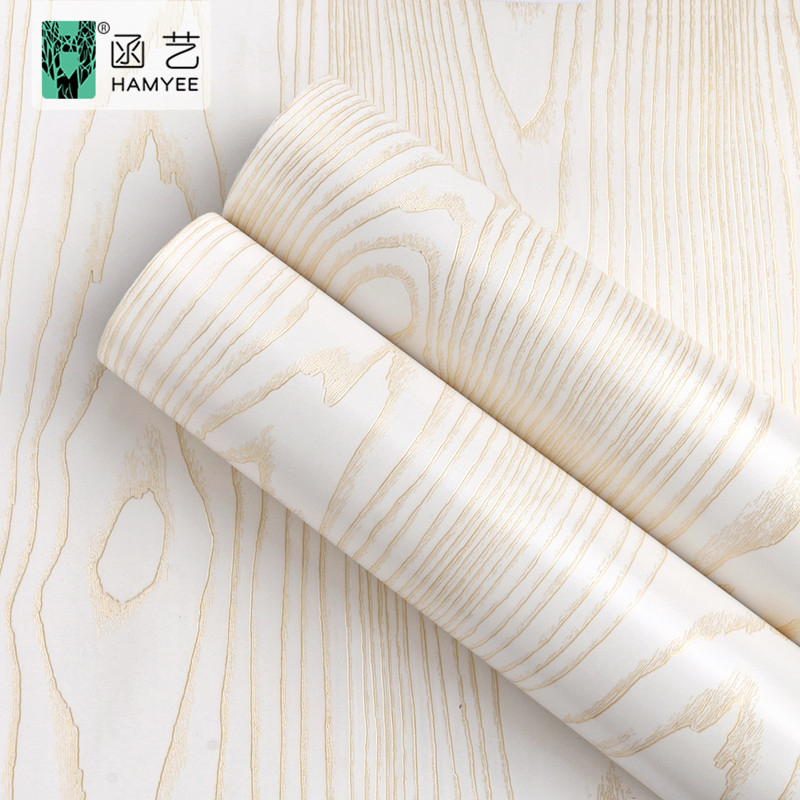 Peel and Stick Wall Paper Removable Room Self Adhesive Wood Floor Wallpaper 3D Waterproof