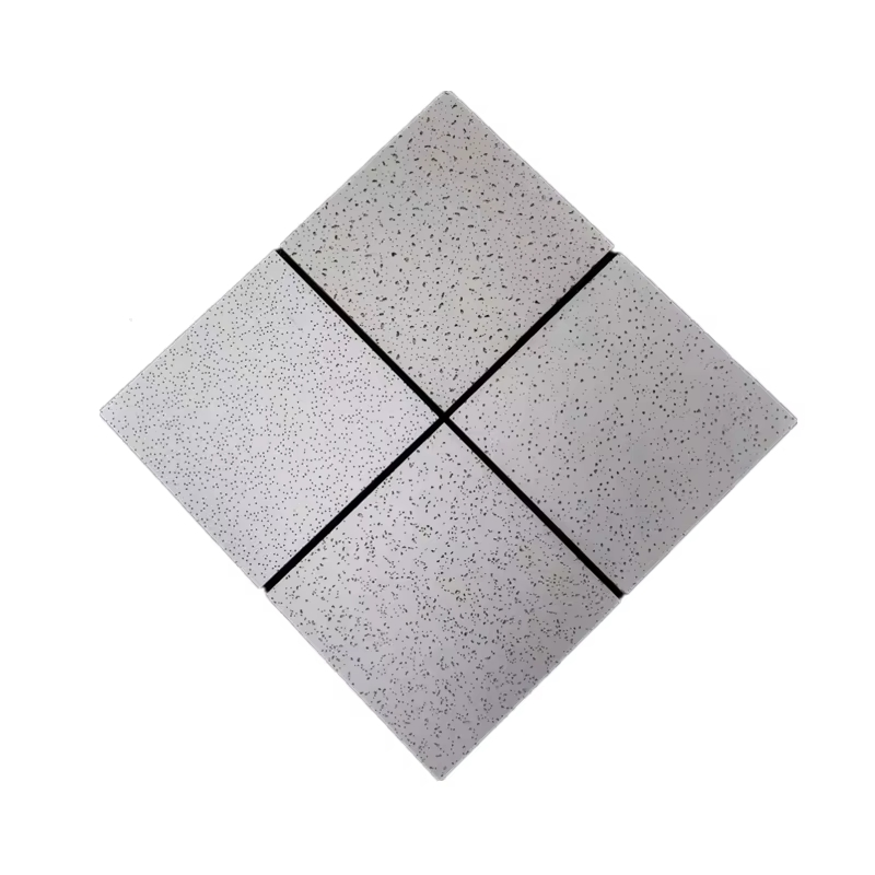 Modern Design Acoustic Mineral Fiber Ceiling Board Waterproof Fireproof for Hospital Application Grid Tile Shape