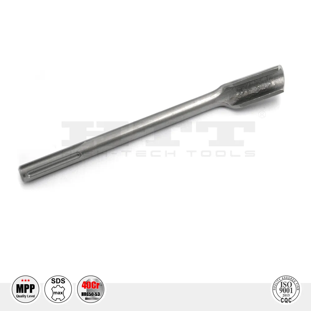 Premium Alloy Steel Hollow Gouge Hammer Chisel SDS Max for Concrete, Brick, Cement Grooving Breakage
