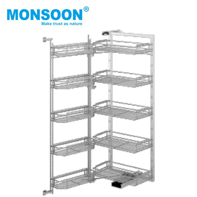 Выдвижная полка для кухонного шкафа 4-5 ярусов