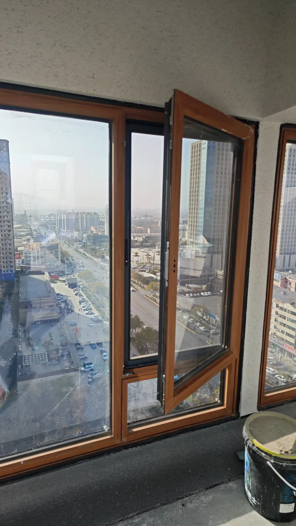 Commercial-Grade Aluminum Clad Wood Window and Door Storefront System with Structural Reinforcement