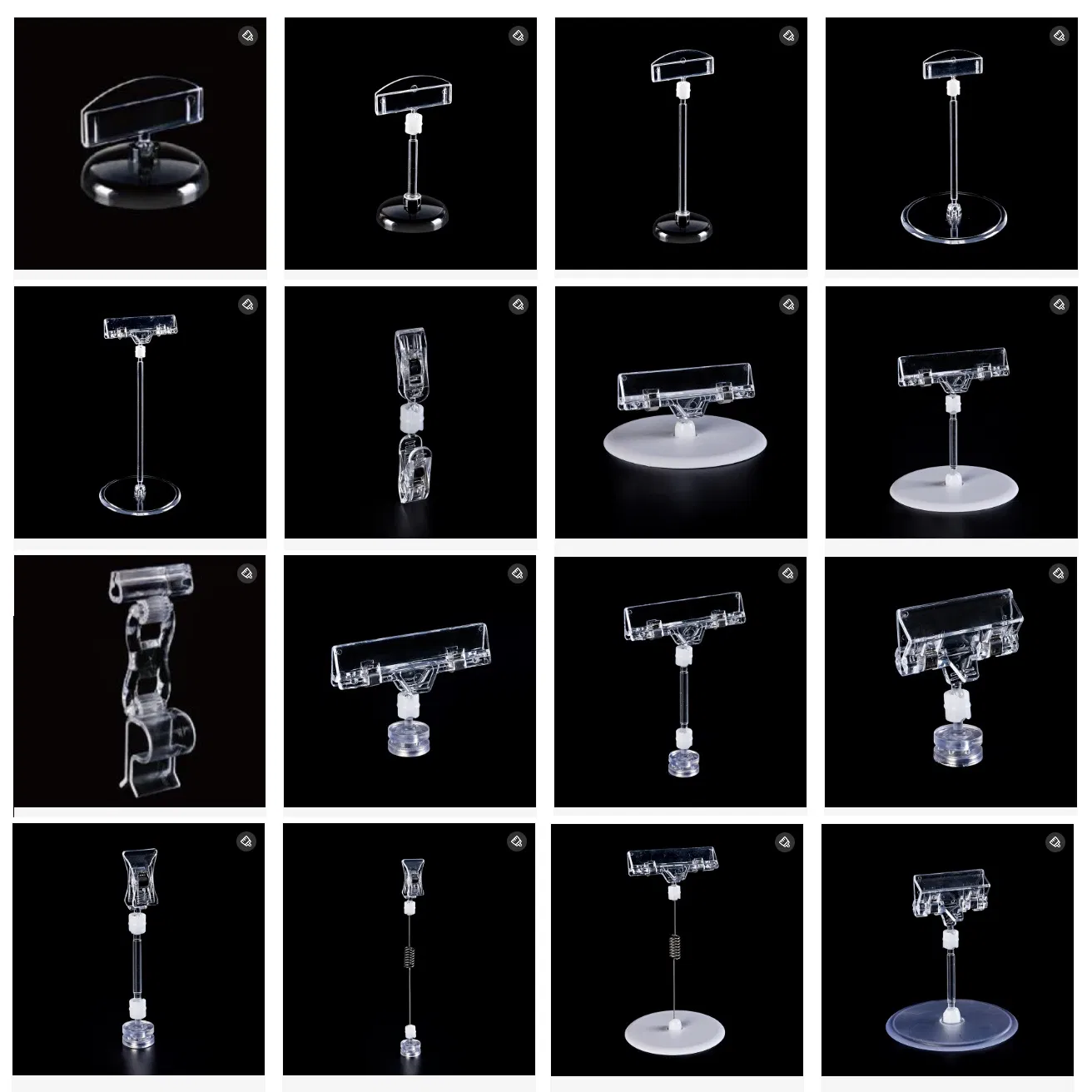 Card Holder "Sign Clip" with Magnet Circular Base Price Labelling Displays Price Displays Sign Clips