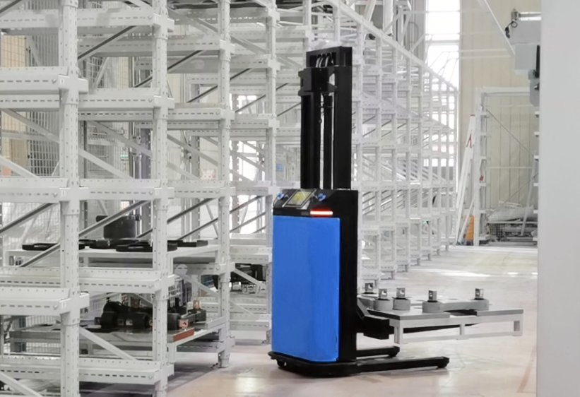 Stacking Agv Forklift Efficient Stacking Precise Navigation Efficient Unloading Worry Free
