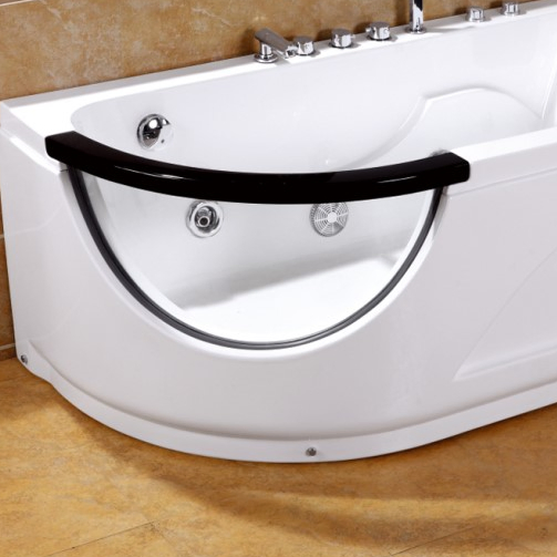Угловая акриловая ванна с гидромассажем