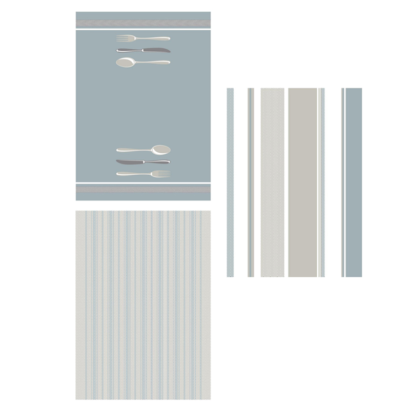 100% Cotton Terry Kitchen Dish Cloth & Towel Set