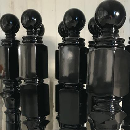 Modern Minimalist Style Solid Wood Stair Handrail Railing Guardrail Column