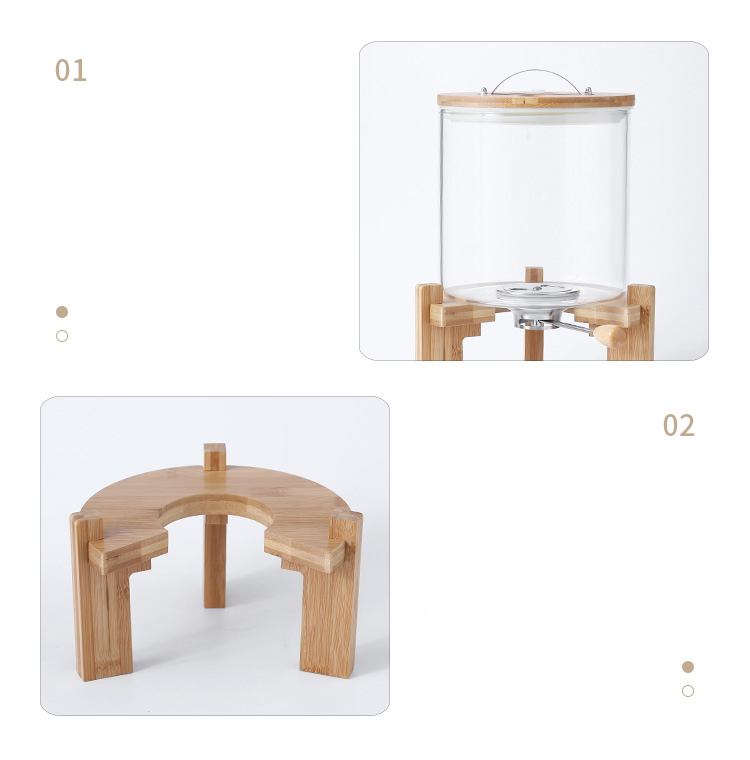 Glass Store Tanks, Rice, Split Buckets, Storage Bottles & Jars Beverage, Glass Rice Dispenser