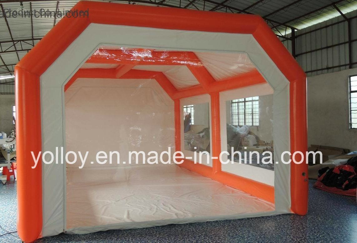 Outdoor Portable Sealed Air Inflatable Car Garage Spray Paint Booth Tent