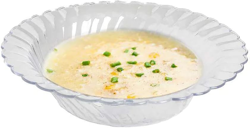 Premium Clear Plastic Bowls for Desserts and Soups
