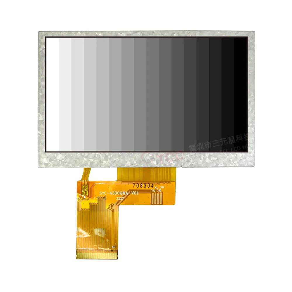 40 Pin 480*RGB*272 TFT Transmissive RGB 24-Bit Interface 500 Bright 4.3 Inch LCD Display
